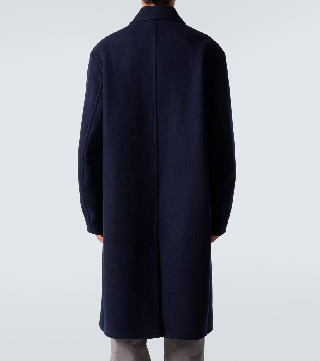Abrigo de sarga en mezcla de lana | Dries Van Noten