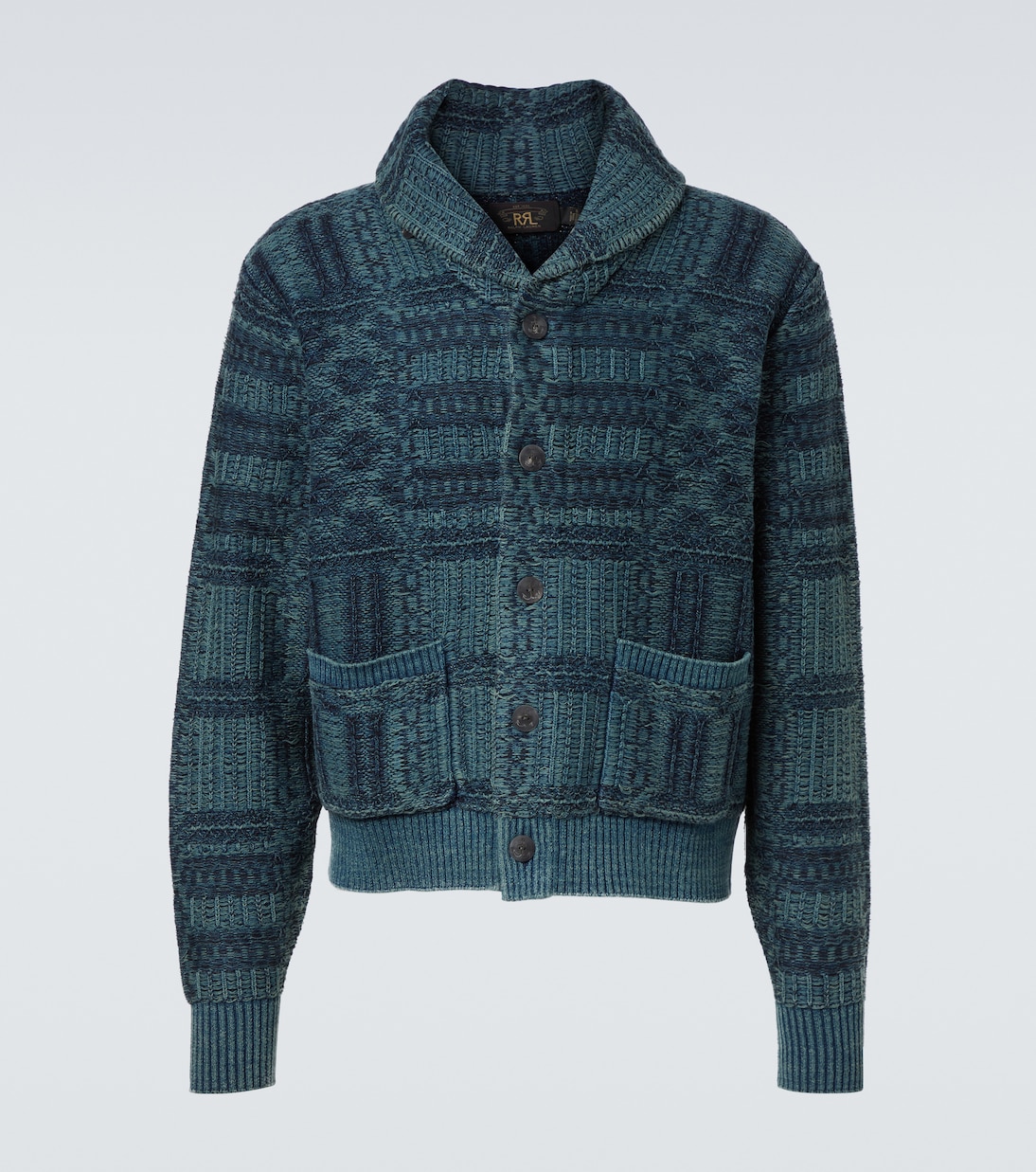 Cardigan aus Baumwoll-Jacquard | RRL
