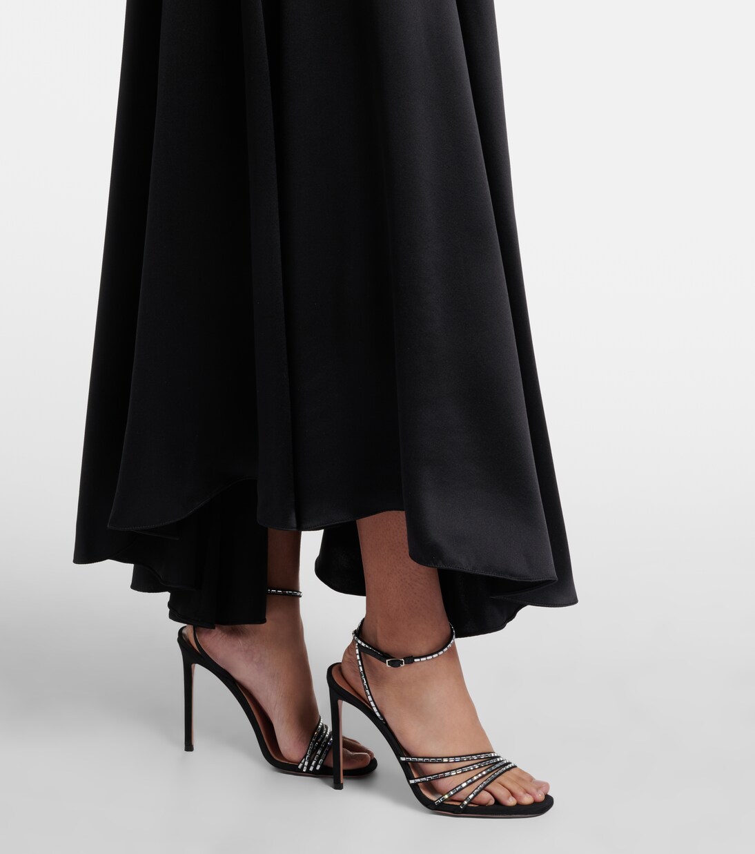 Velvet and silk satin maxi dress | Rodarte
