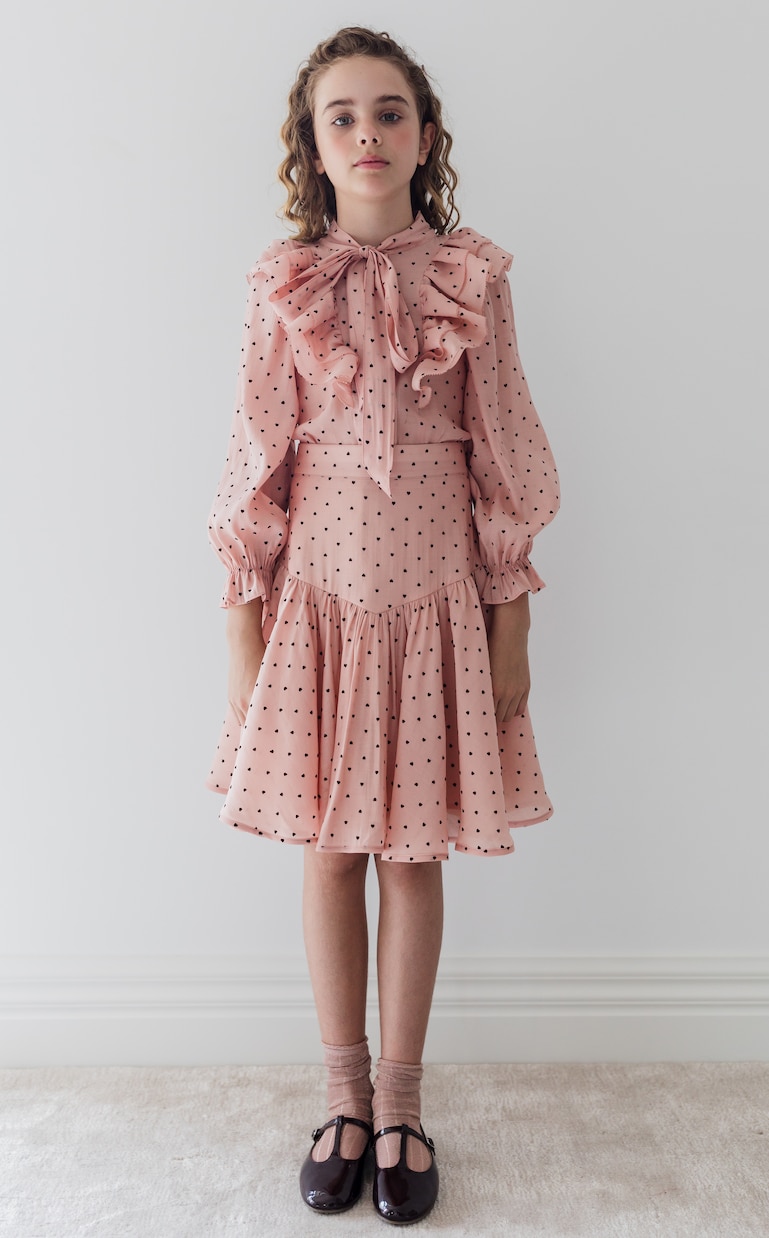 Vestido de lunares con volantes | Petite Amalie  