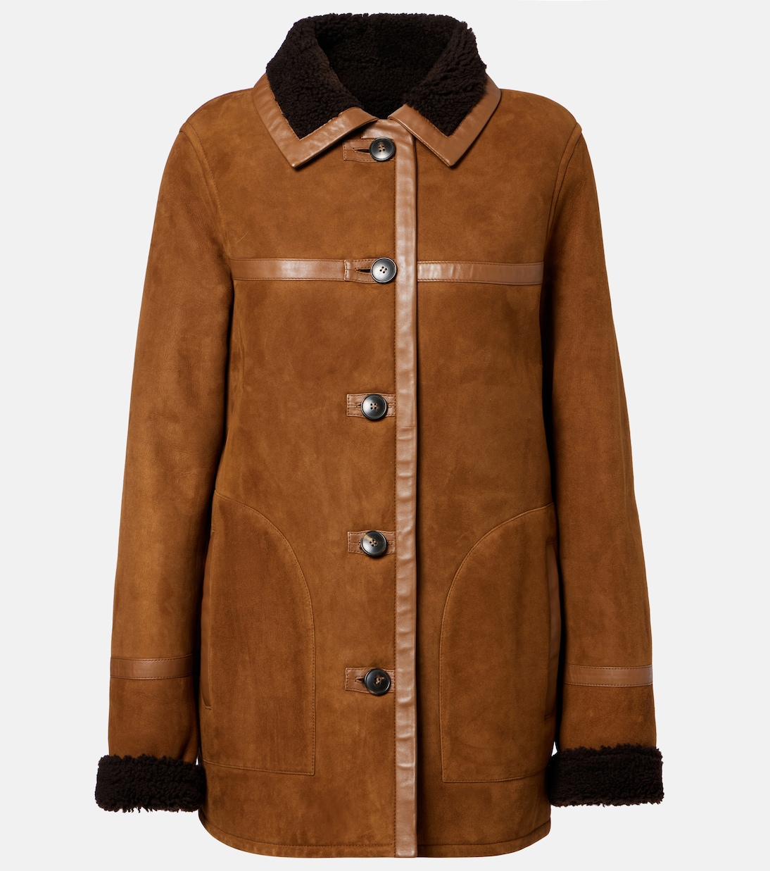 Reversible shearling coat | Yves Salomon