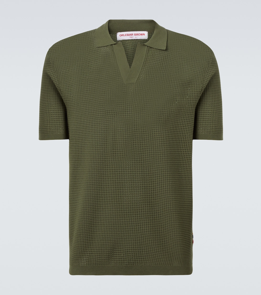 Roddy waffle-knit polo shirt | Orlebar Brown