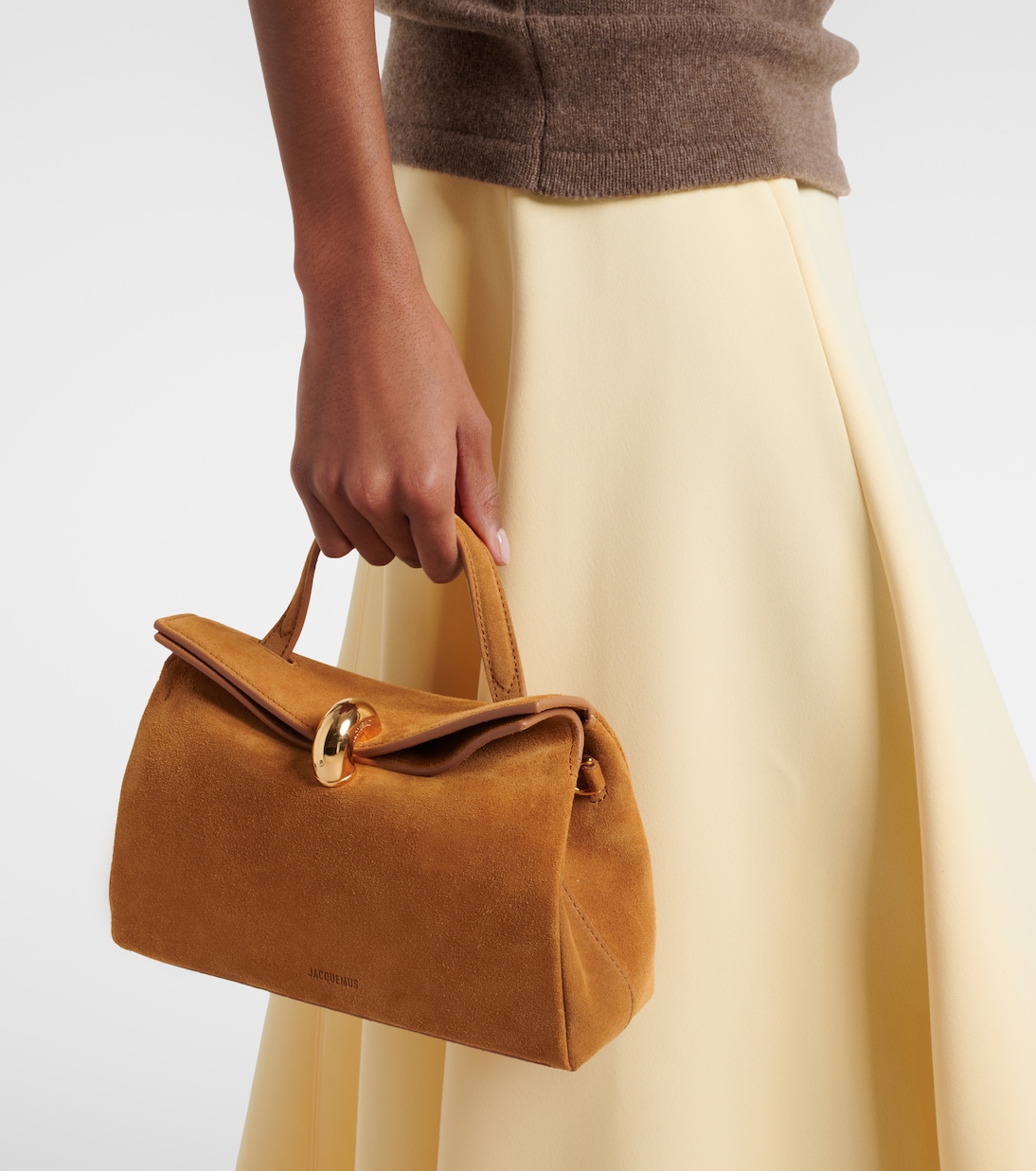 Valerie Small suede top-handle bag | Jacquemus