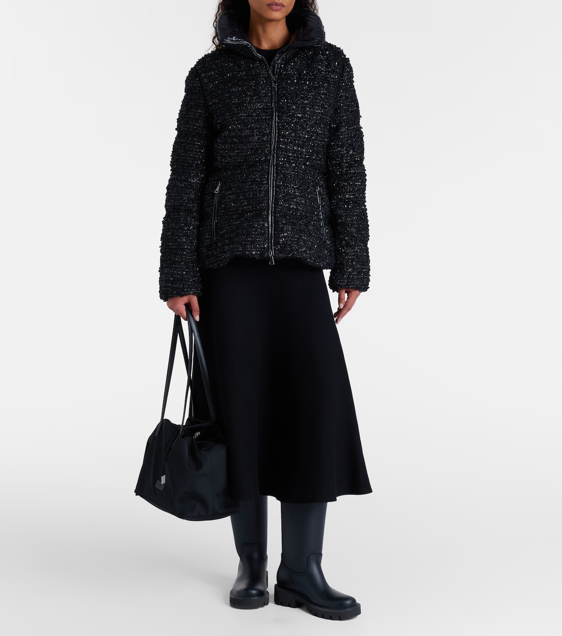 Urbel tweed down jacket | Moncler