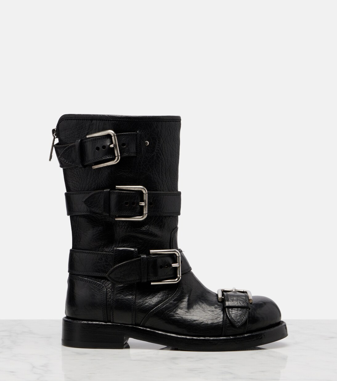 Leather biker boots | Dolce&Gabbana