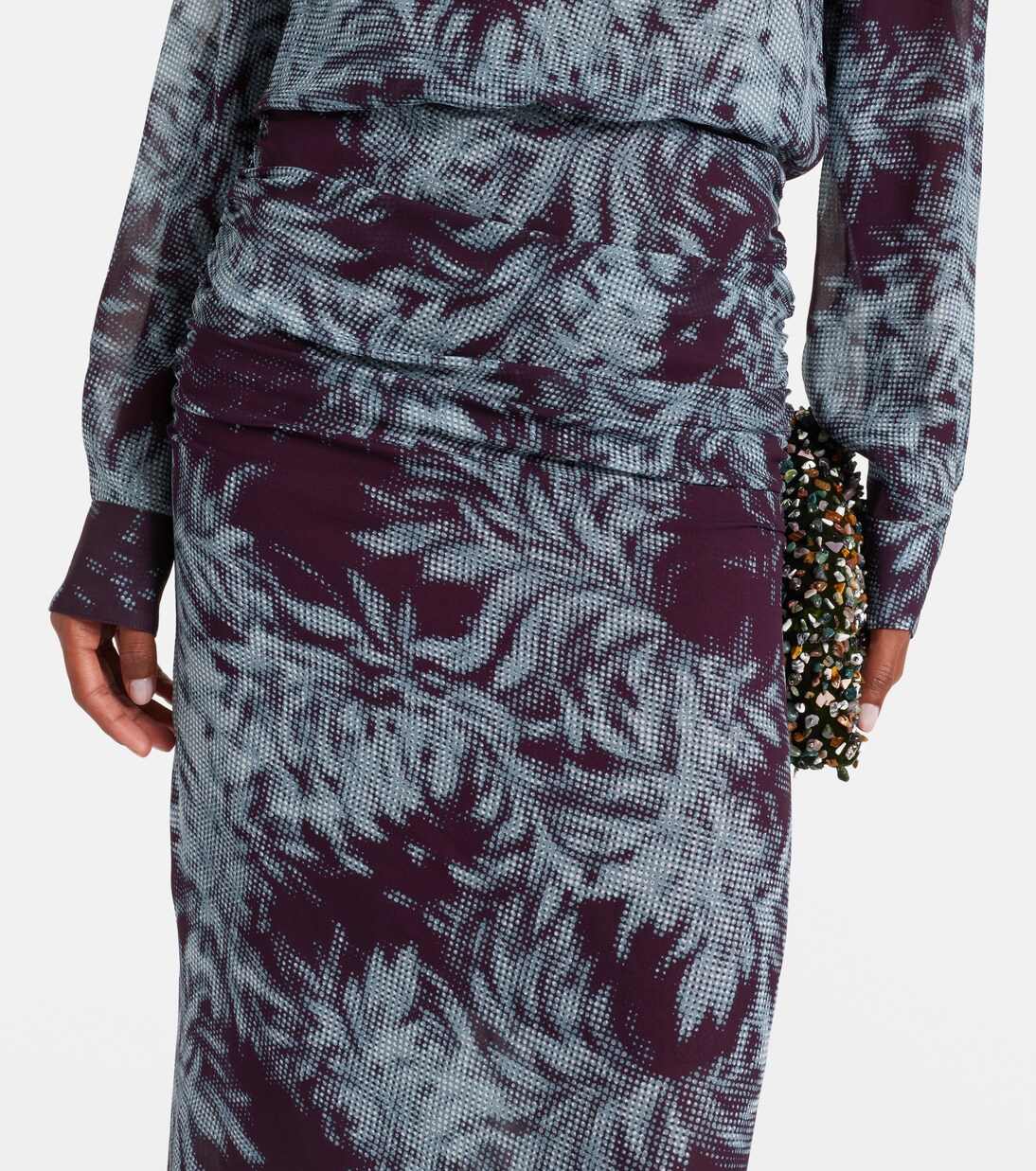 Printed chiffon midi skirt | Dries Van Noten