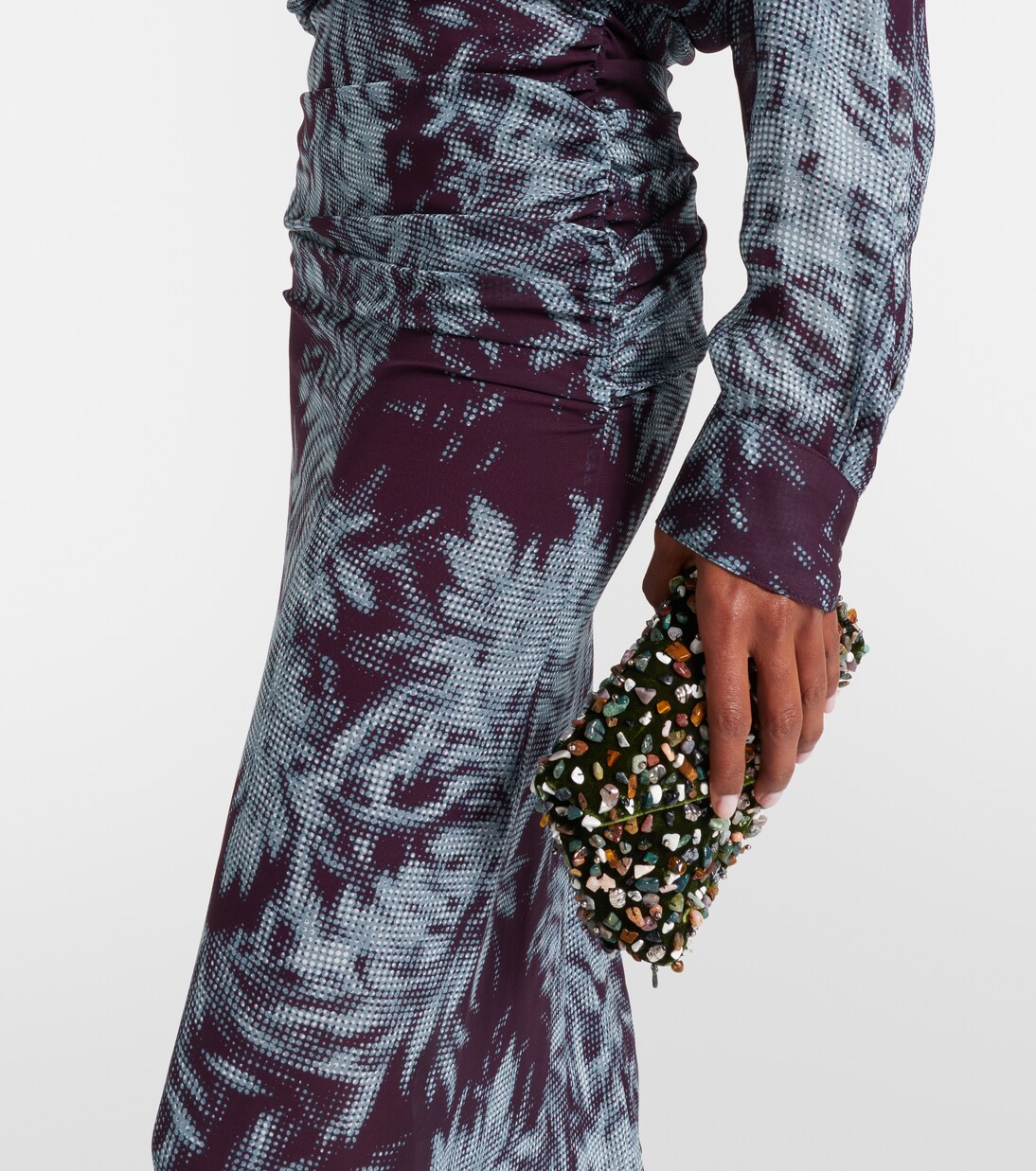 Printed chiffon midi skirt | Dries Van Noten