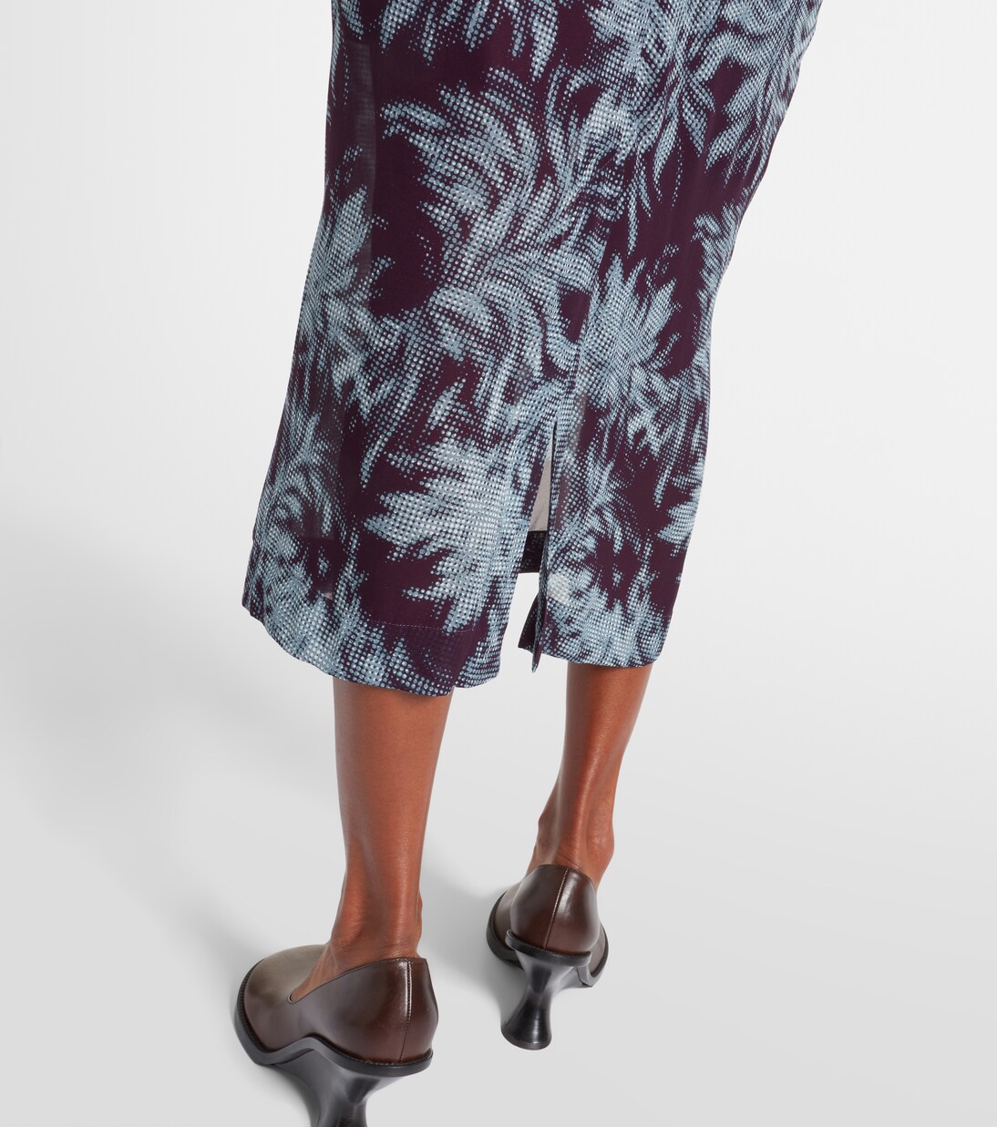 Printed chiffon midi skirt | Dries Van Noten