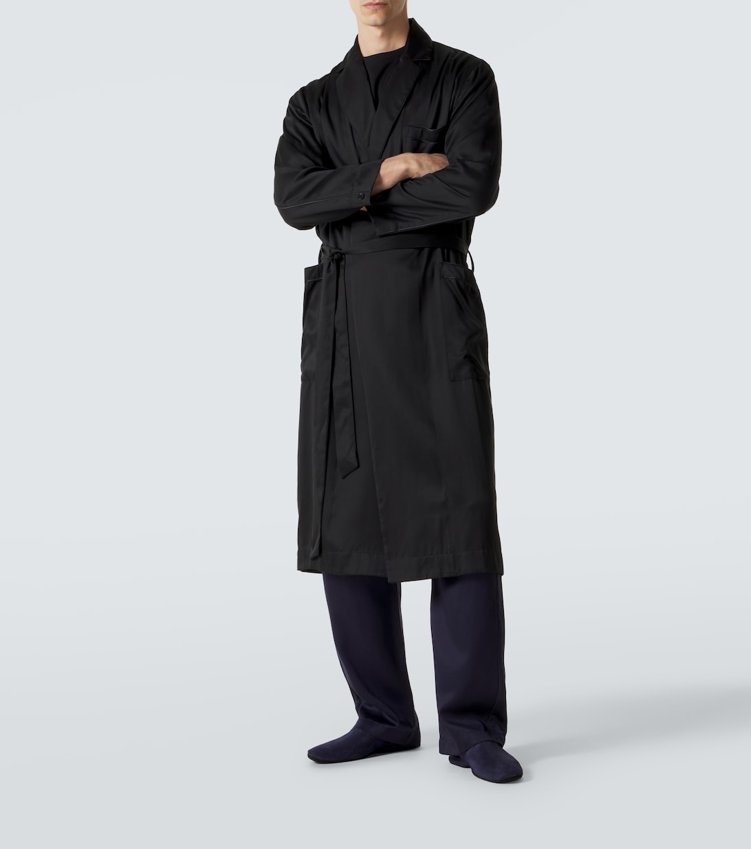 Leather-lined suede slippers | Charvet