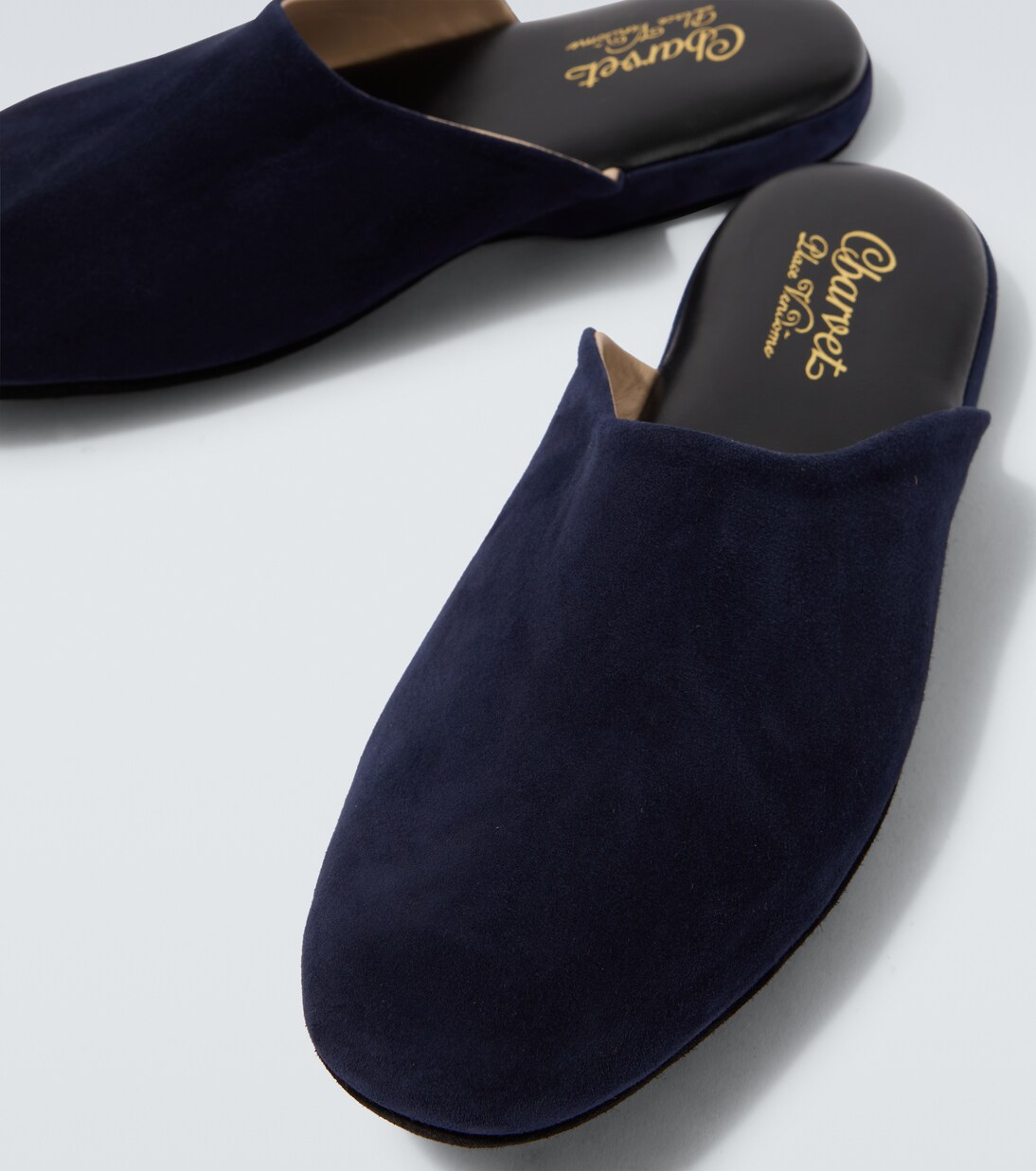 Leather-lined suede slippers | Charvet