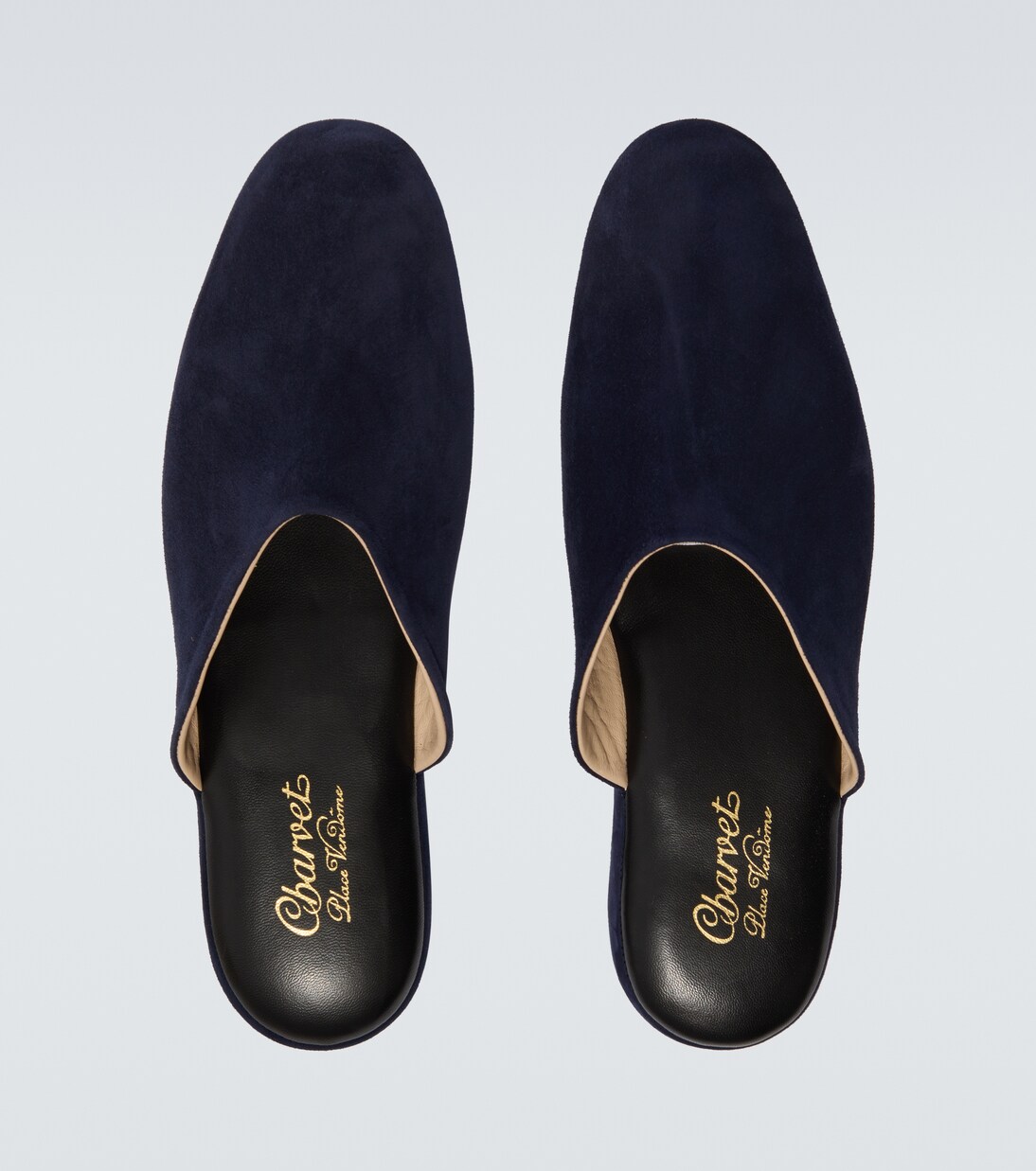 Leather-lined suede slippers | Charvet