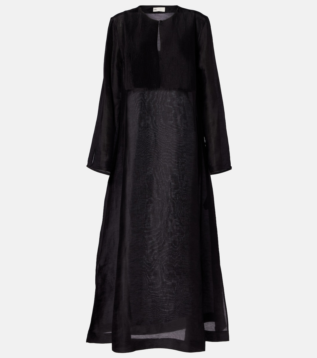 Pleated linen and silk kaftan | Tory Burch