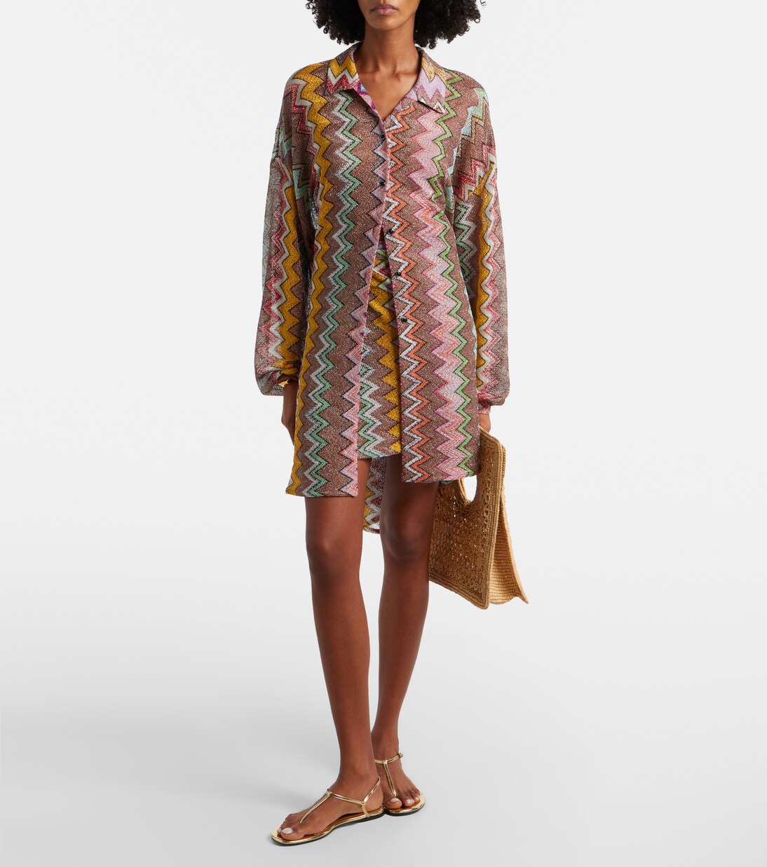 Zig Zag lamé shirt | Missoni