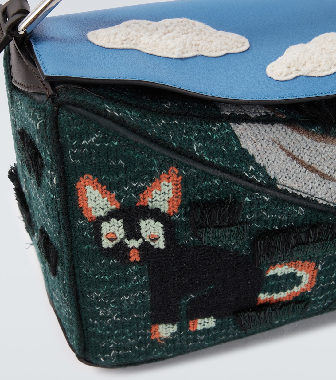 x Louis Wain Futurist Cat Puzzle tote bag | Loewe