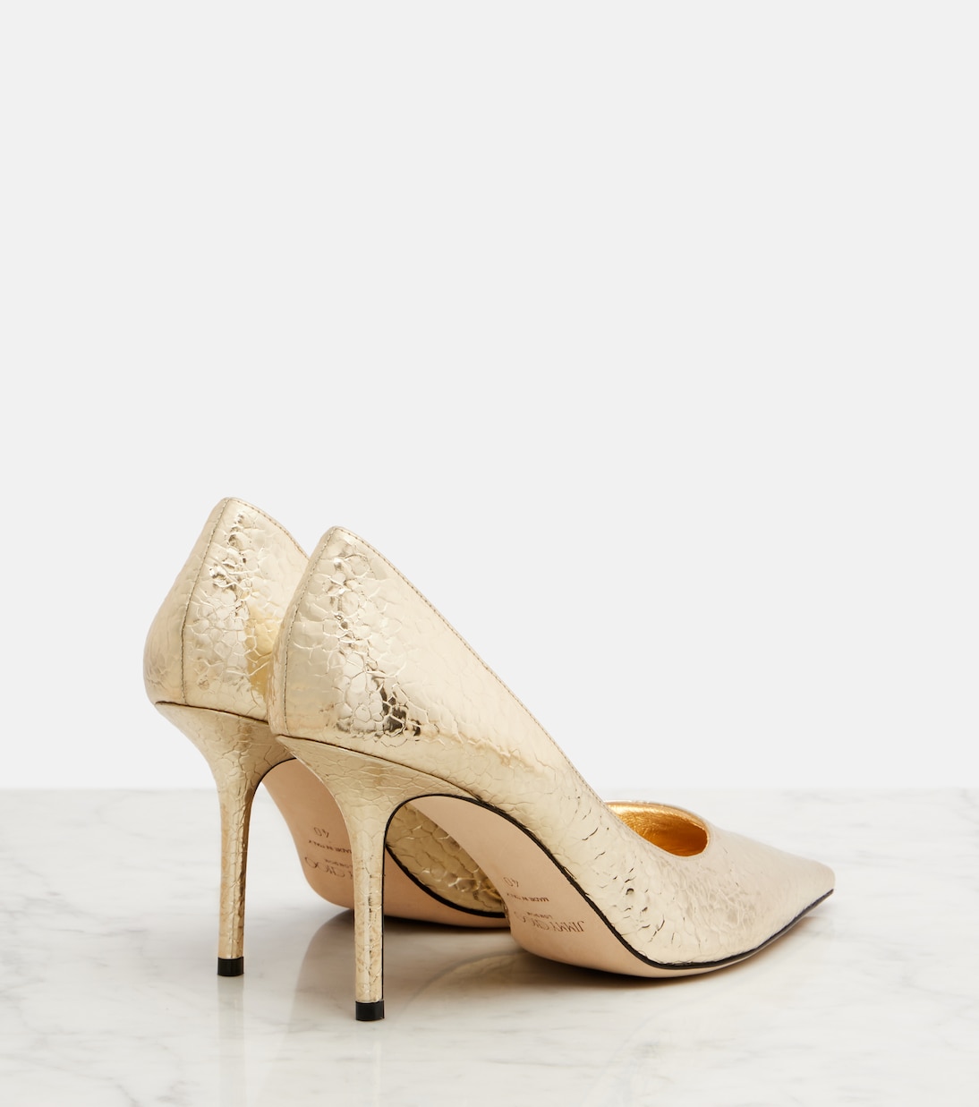 Love 85金属感效果高跟鞋 | Jimmy Choo