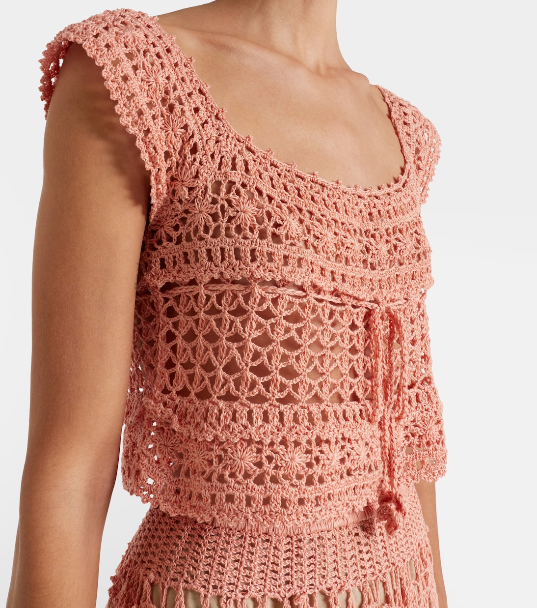 Top court Deauville en crochet de coton | Anna Kosturova