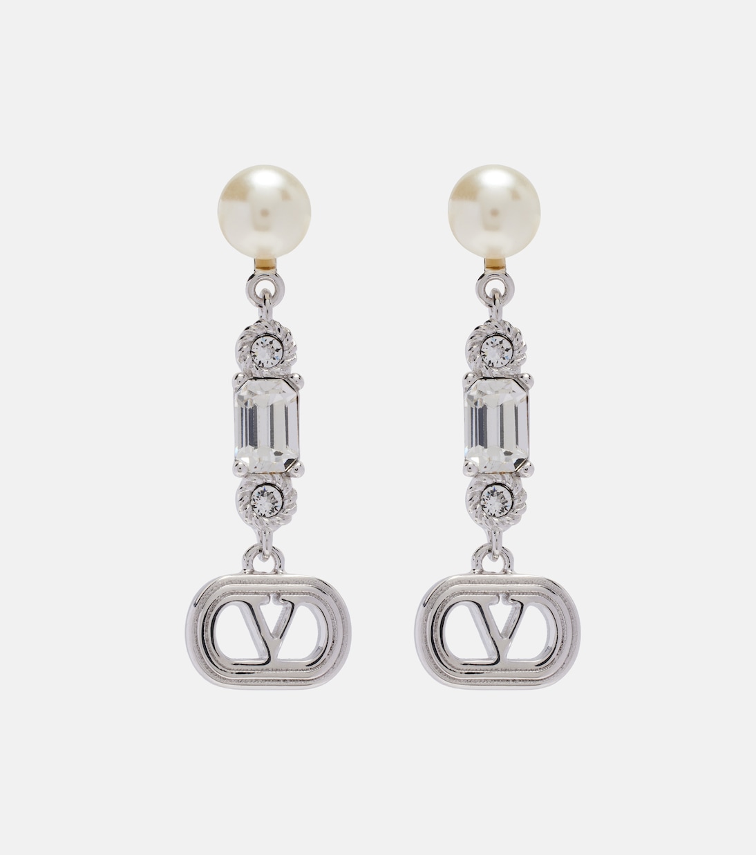 Pendientes con VLogo y cristales Swarovski® | Valentino