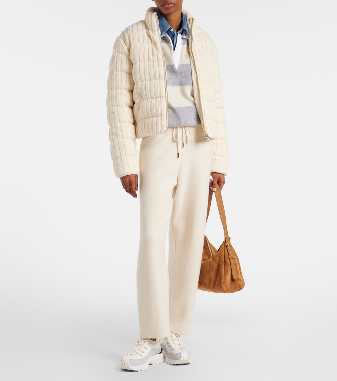 Daunenjacke aus Wolle und Kaschmir | Moncler