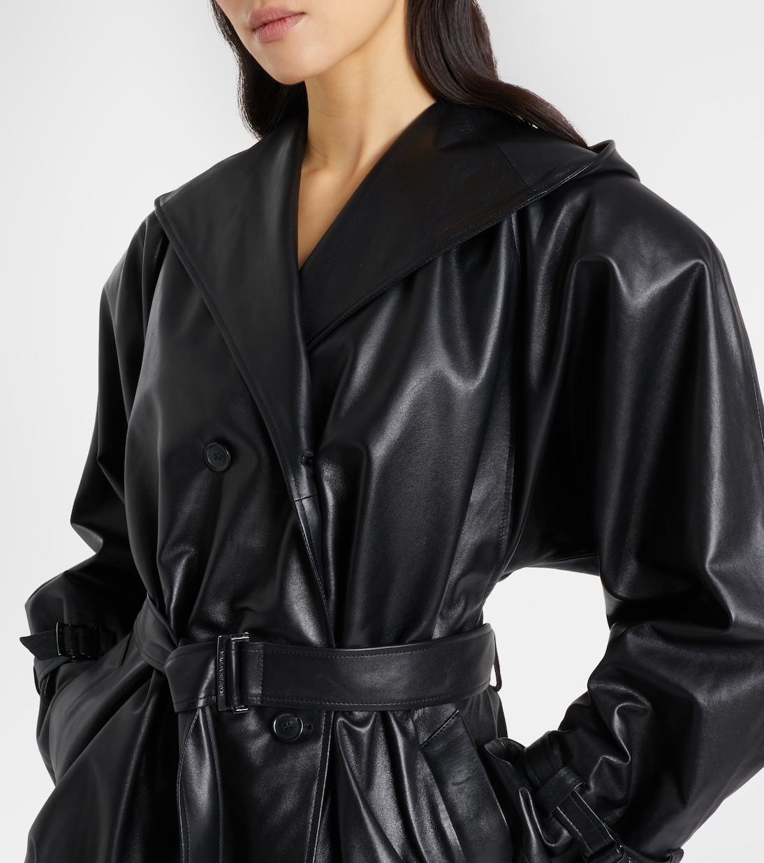 Hooded leather jacket | Magda Butrym