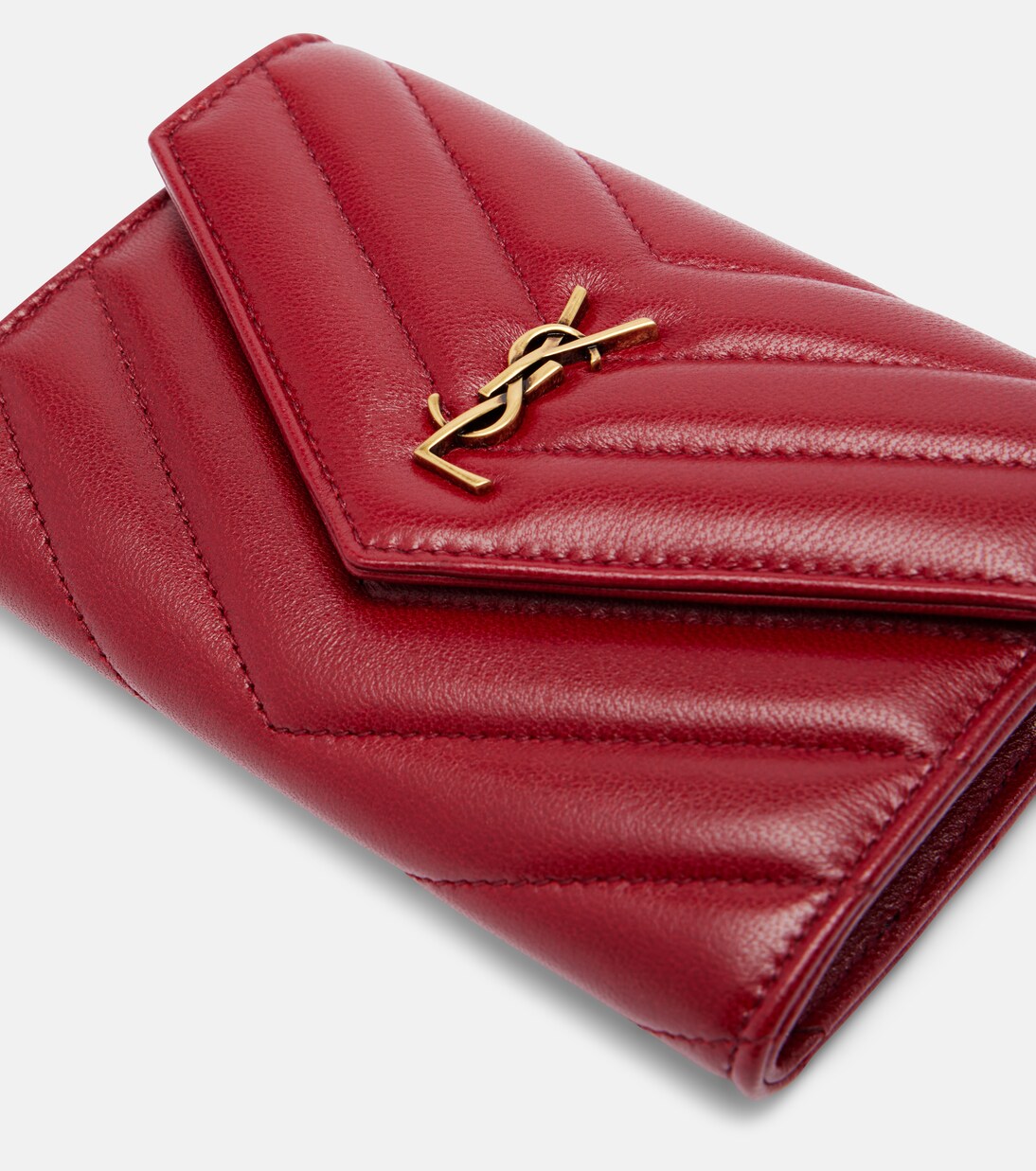 Cassandre leather card holder | Saint Laurent