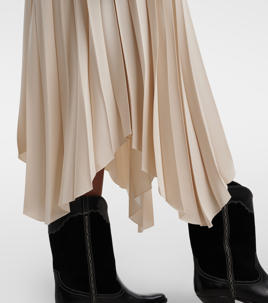 Felixa plissé crêpe midi skirt | Isabel Marant