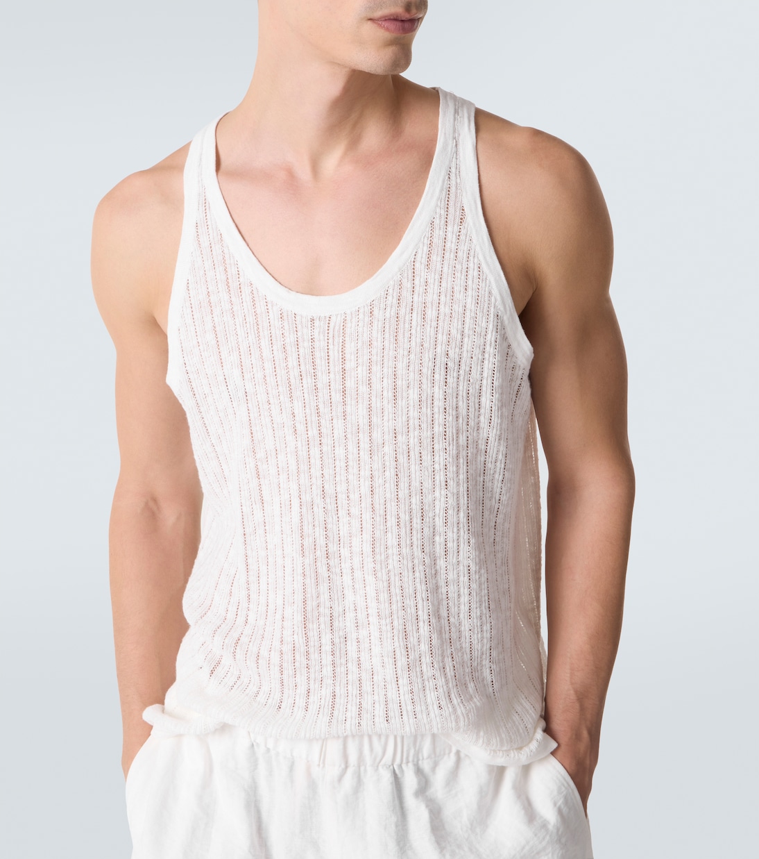 Top aus Pointelle-Strick | Commas