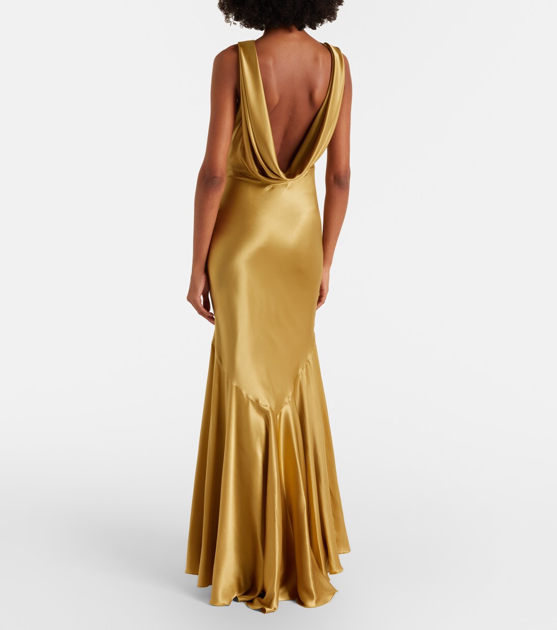 Open-back satin gown | Nina Ricci