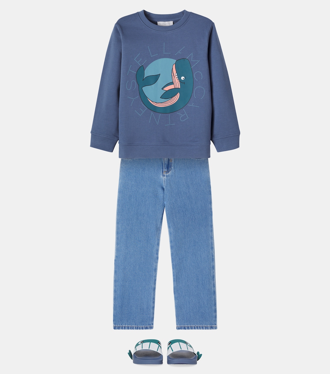 Sweat-shirt imprimé en coton | Stella McCartney Kids