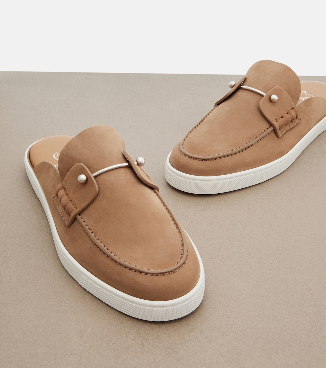 Chanme suede mules | Christian Louboutin