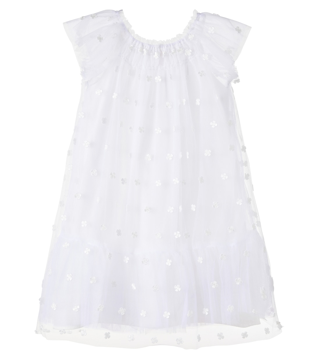 Lisabeth刺绣薄纱连衣裙 | Bonpoint