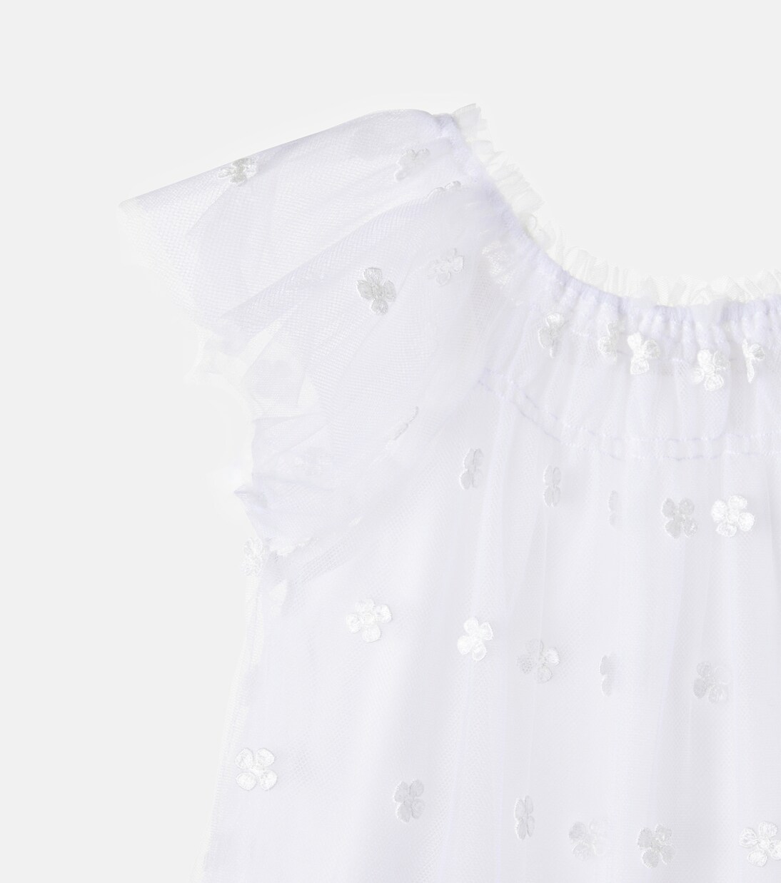 Lisabeth刺绣薄纱连衣裙 | Bonpoint