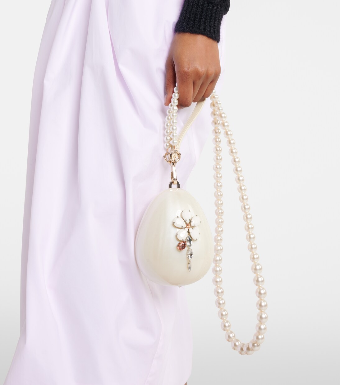 Hare Pearl Egg embellished clutch | Simone Rocha