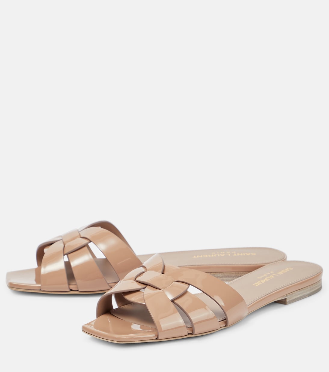 Mules Tribute en cuir verni | Saint Laurent
