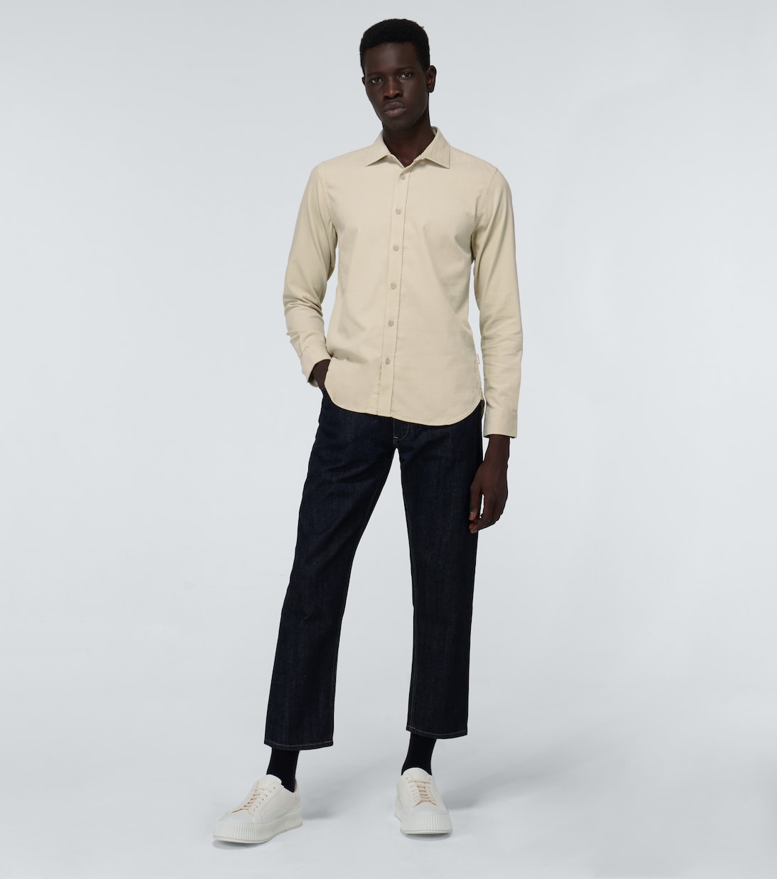 Giles corduroy long-sleeved shirt | Orlebar Brown