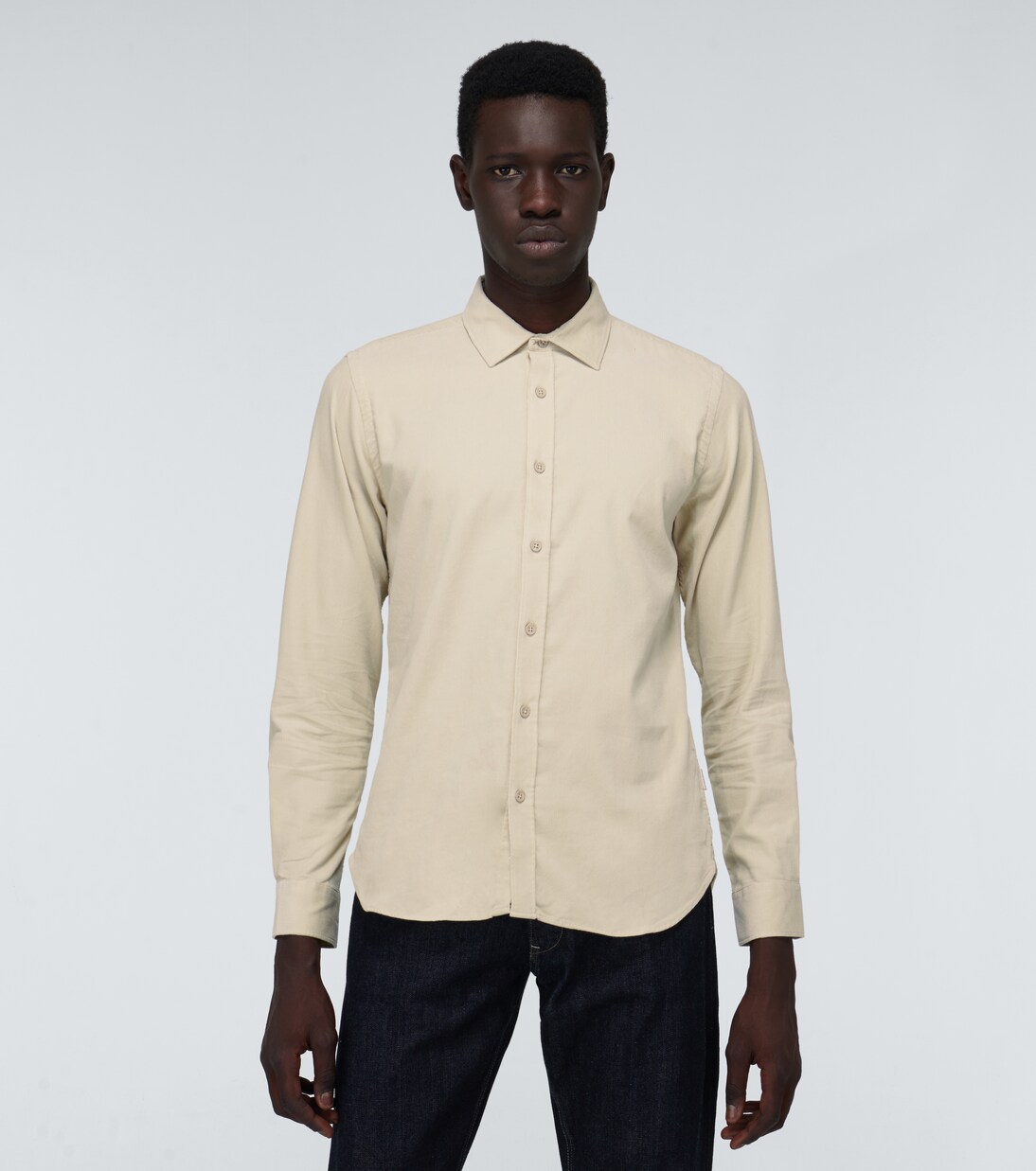 Giles corduroy long-sleeved shirt | Orlebar Brown