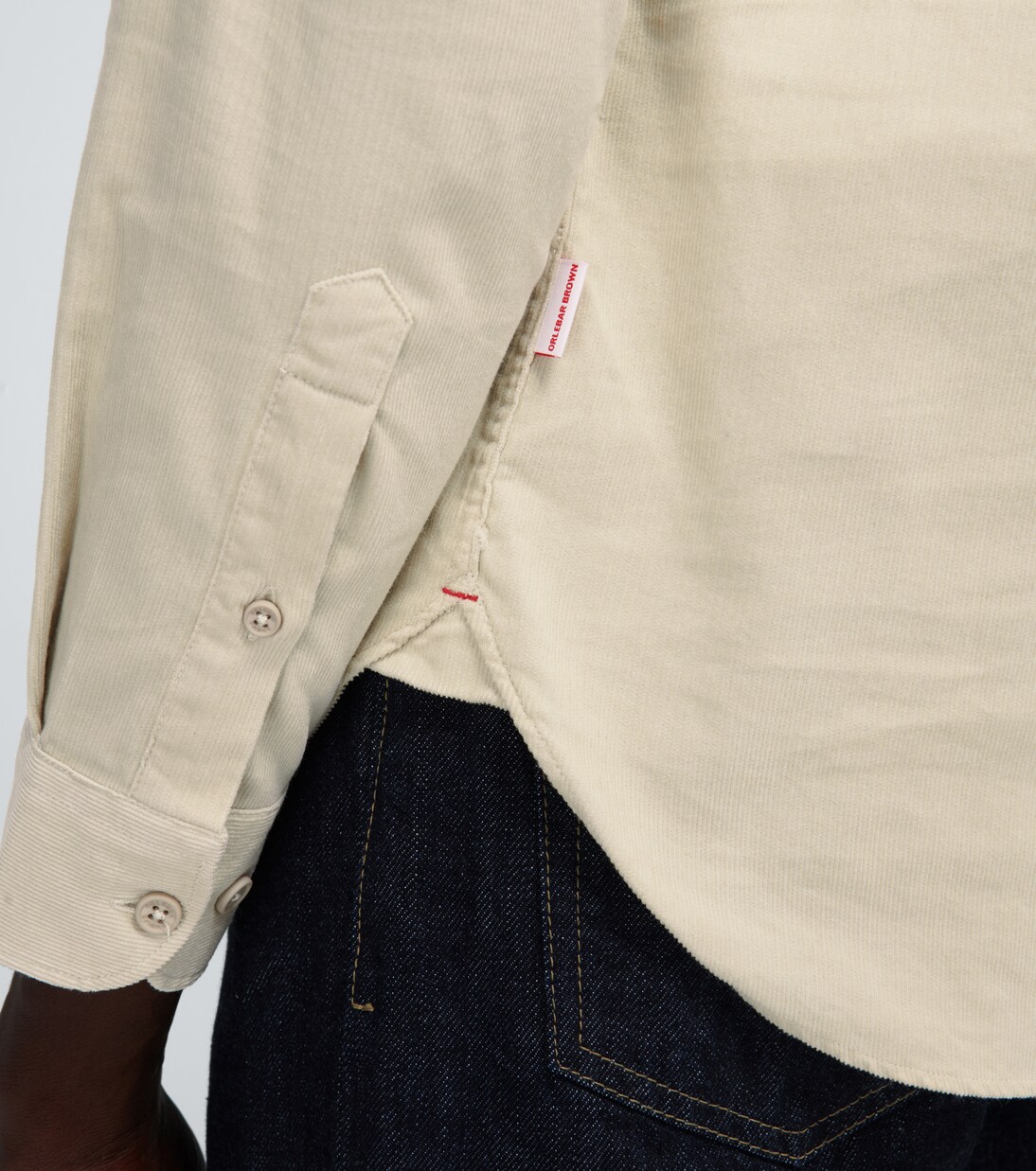 Giles corduroy long-sleeved shirt | Orlebar Brown