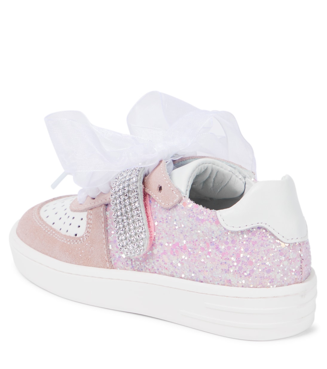 Sneakers in pelle con decorazione | Monnalisa