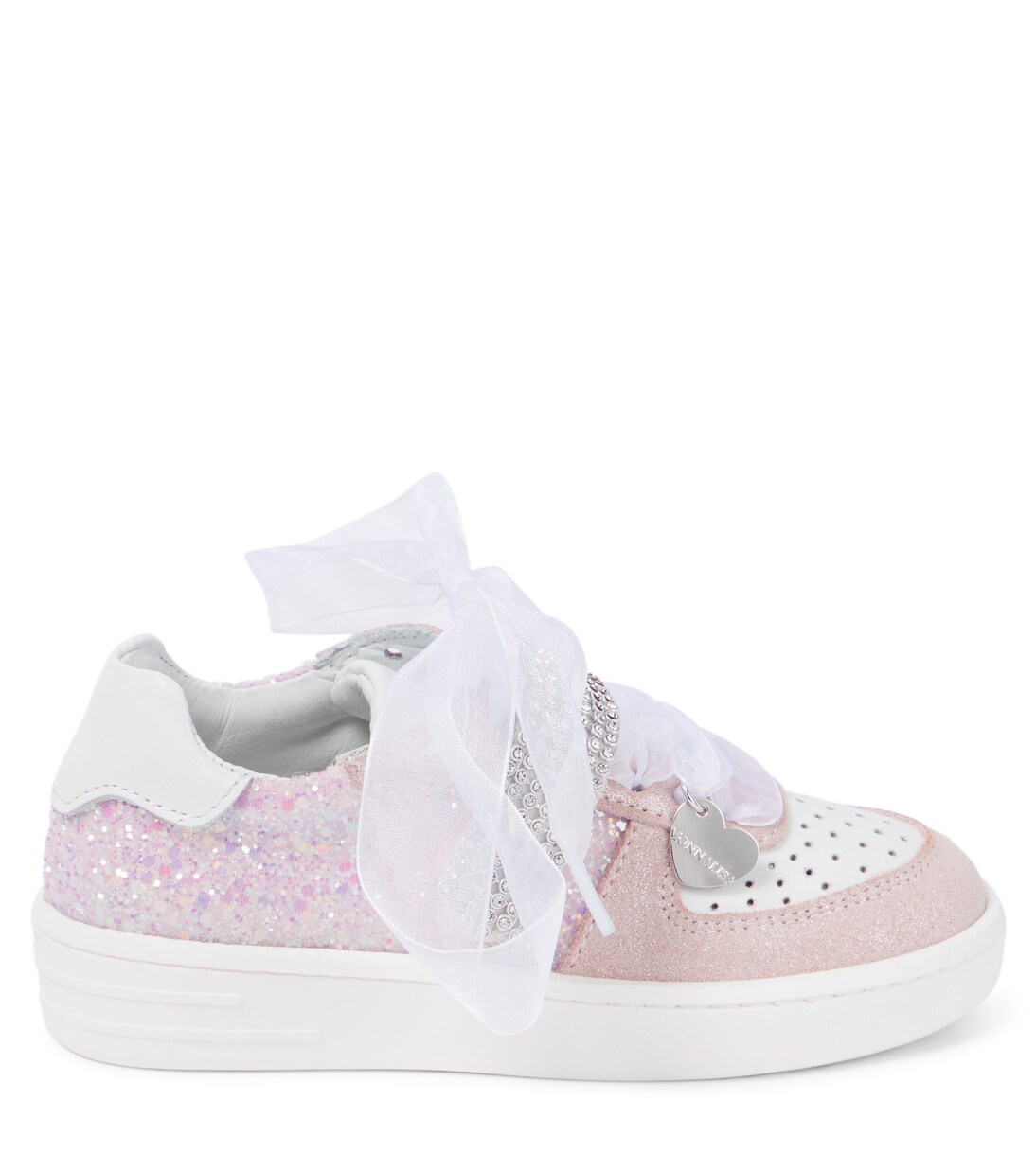 Sneakers in pelle con decorazione | Monnalisa