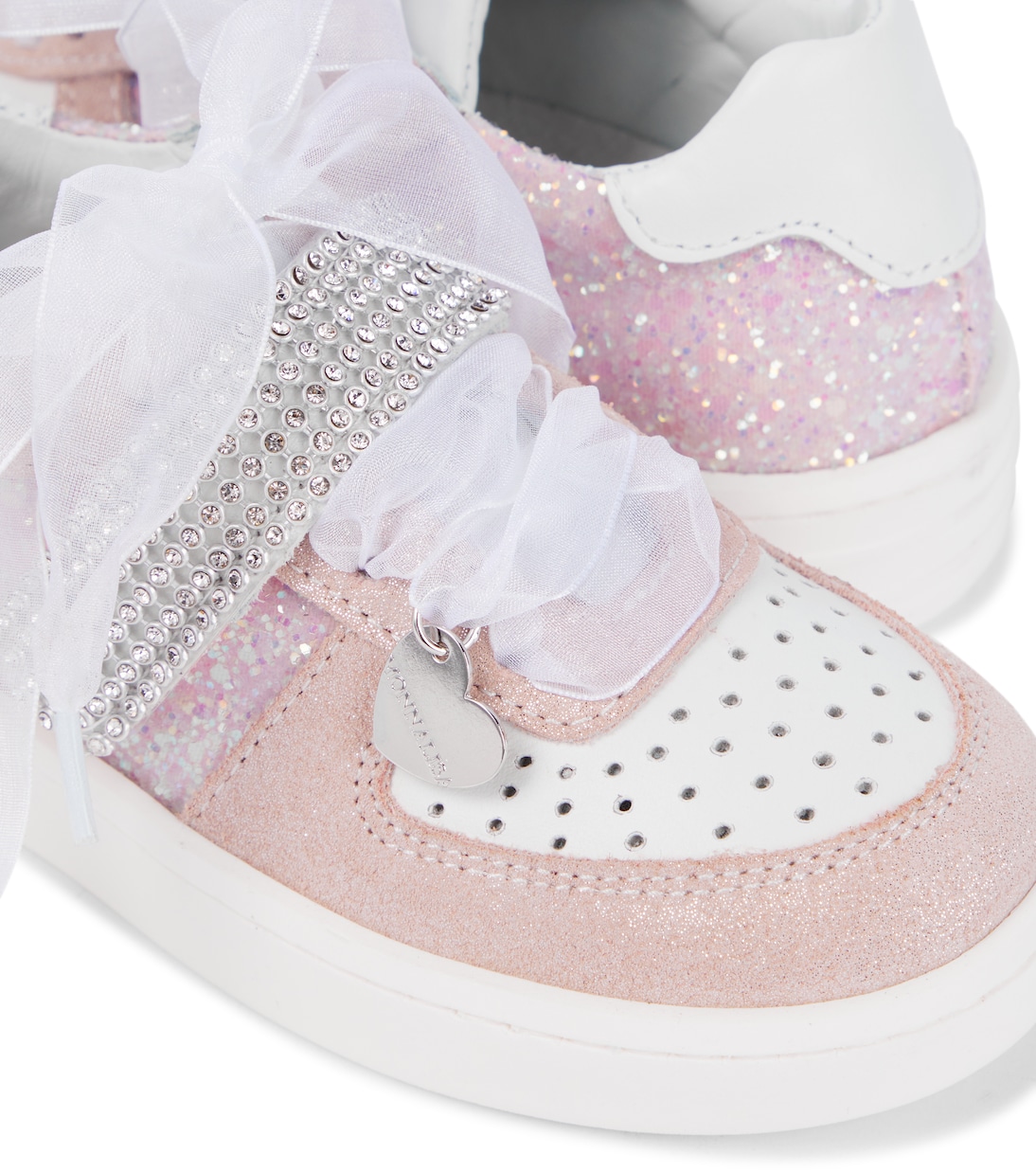 Sneakers in pelle con decorazione | Monnalisa