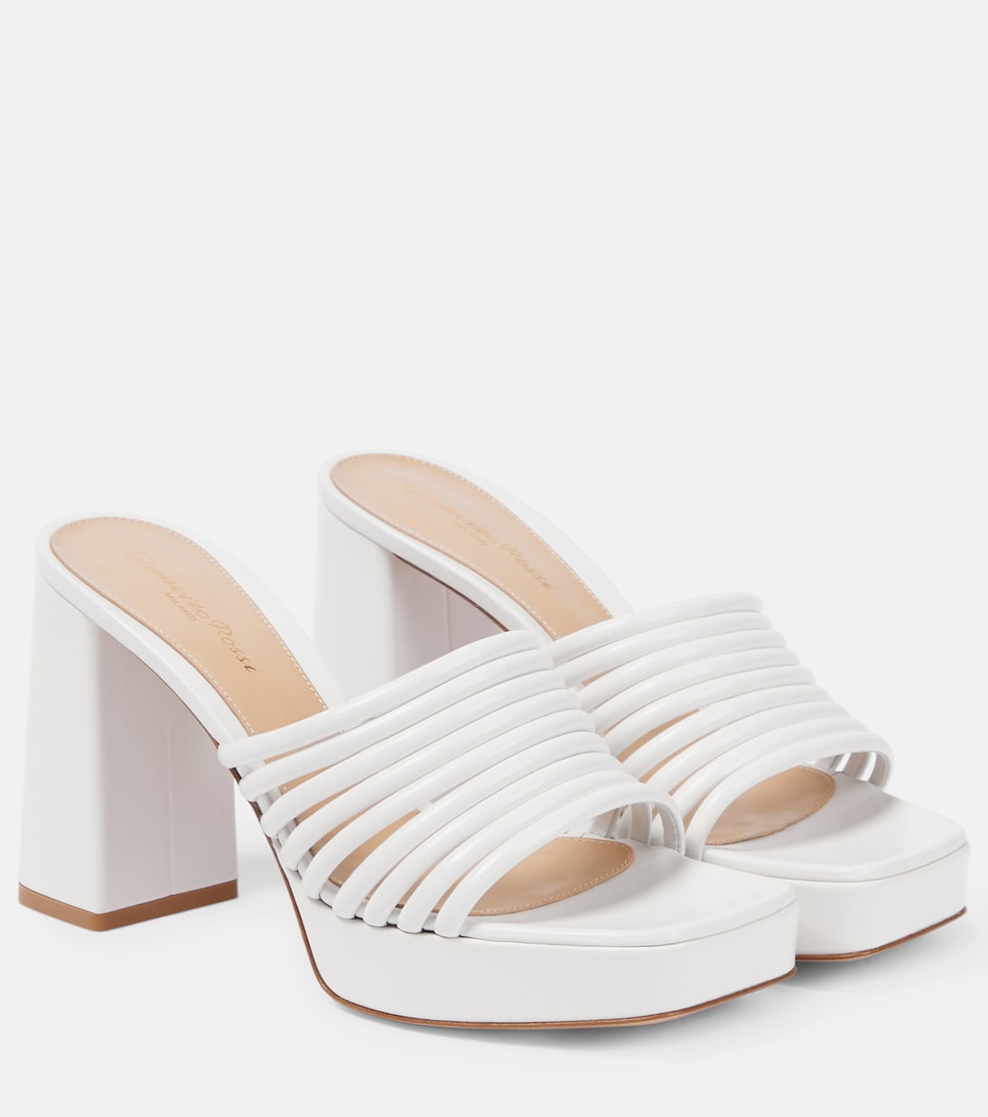 Lena 95 leather mules | Gianvito Rossi