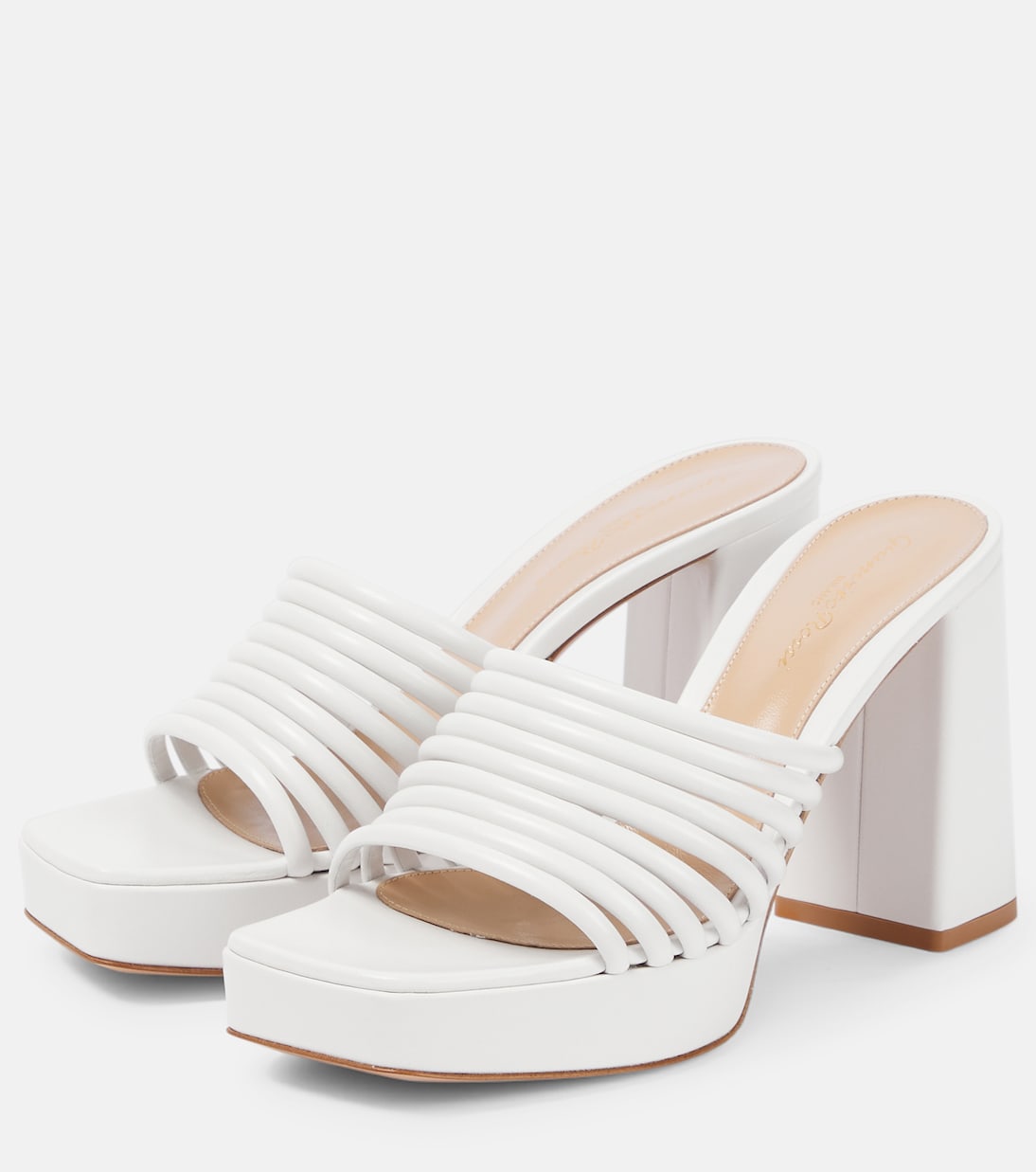 Lena 95 leather mules | Gianvito Rossi