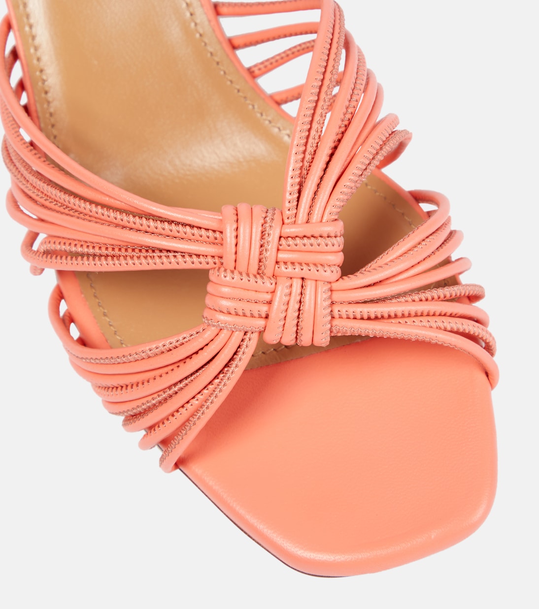 Pantoletten Club aus Leder | Aquazzura