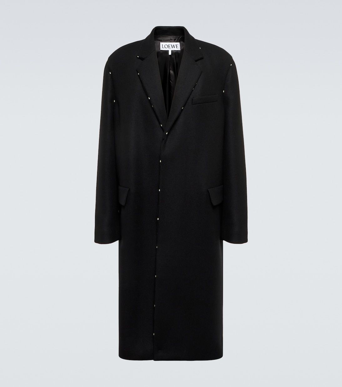 Embroidered wool overcoat | Loewe