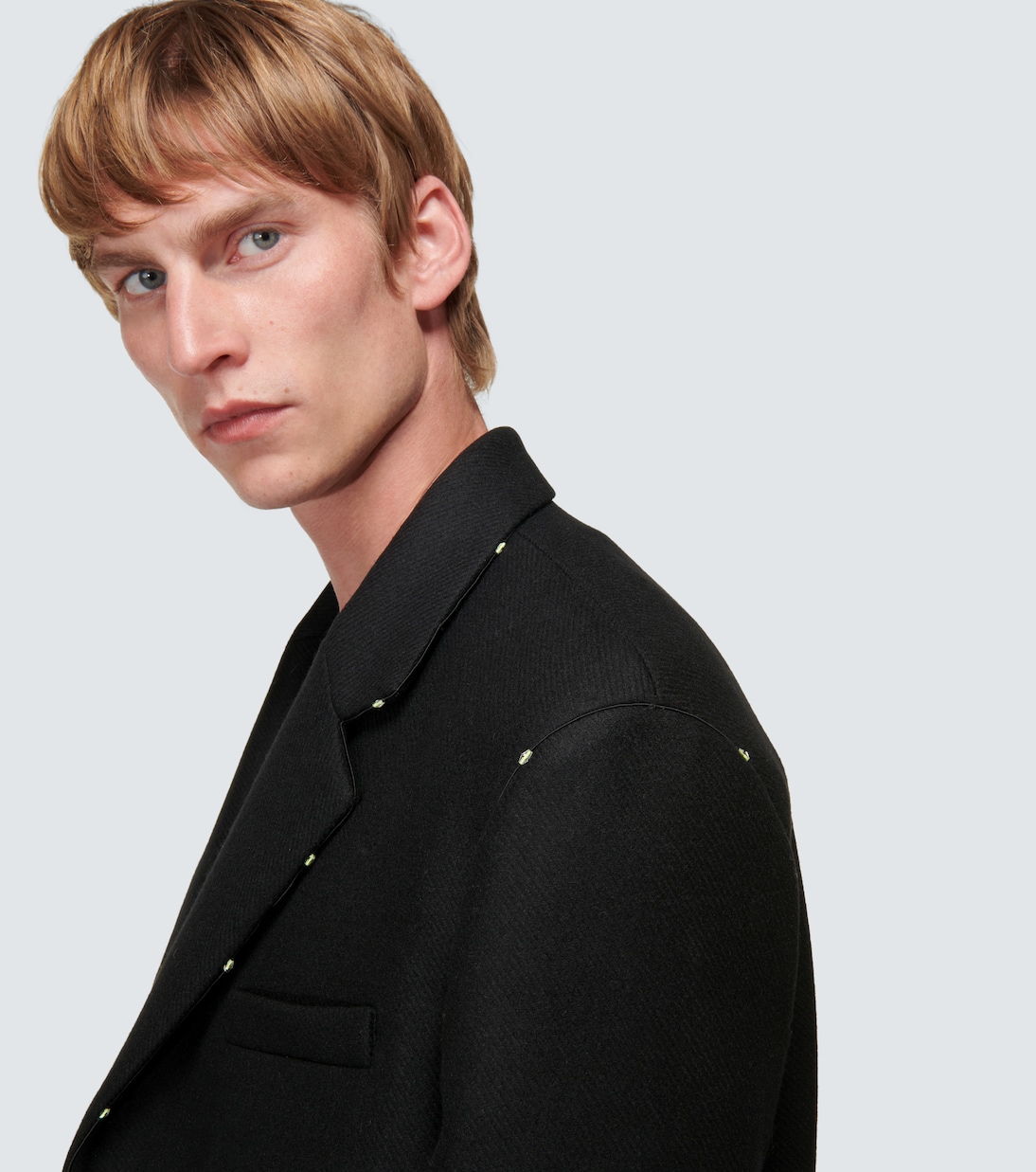 Embroidered wool overcoat | Loewe