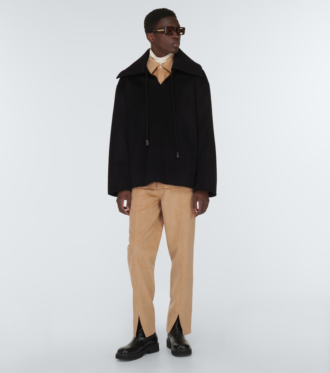 Zevi wool and silk smock jacket | Nanushka