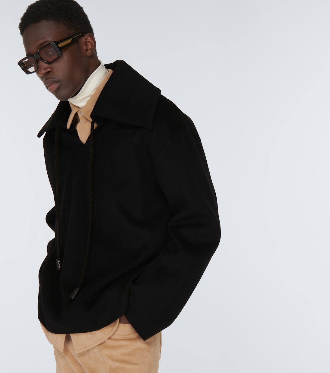 Zevi wool and silk smock jacket | Nanushka