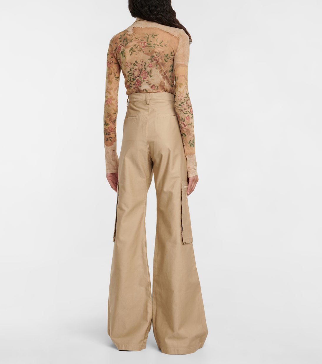 Pantalon cargo ample en coton mélangé | Amiri