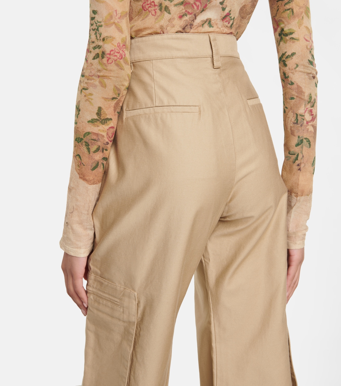 Pantalon cargo ample en coton mélangé | Amiri
