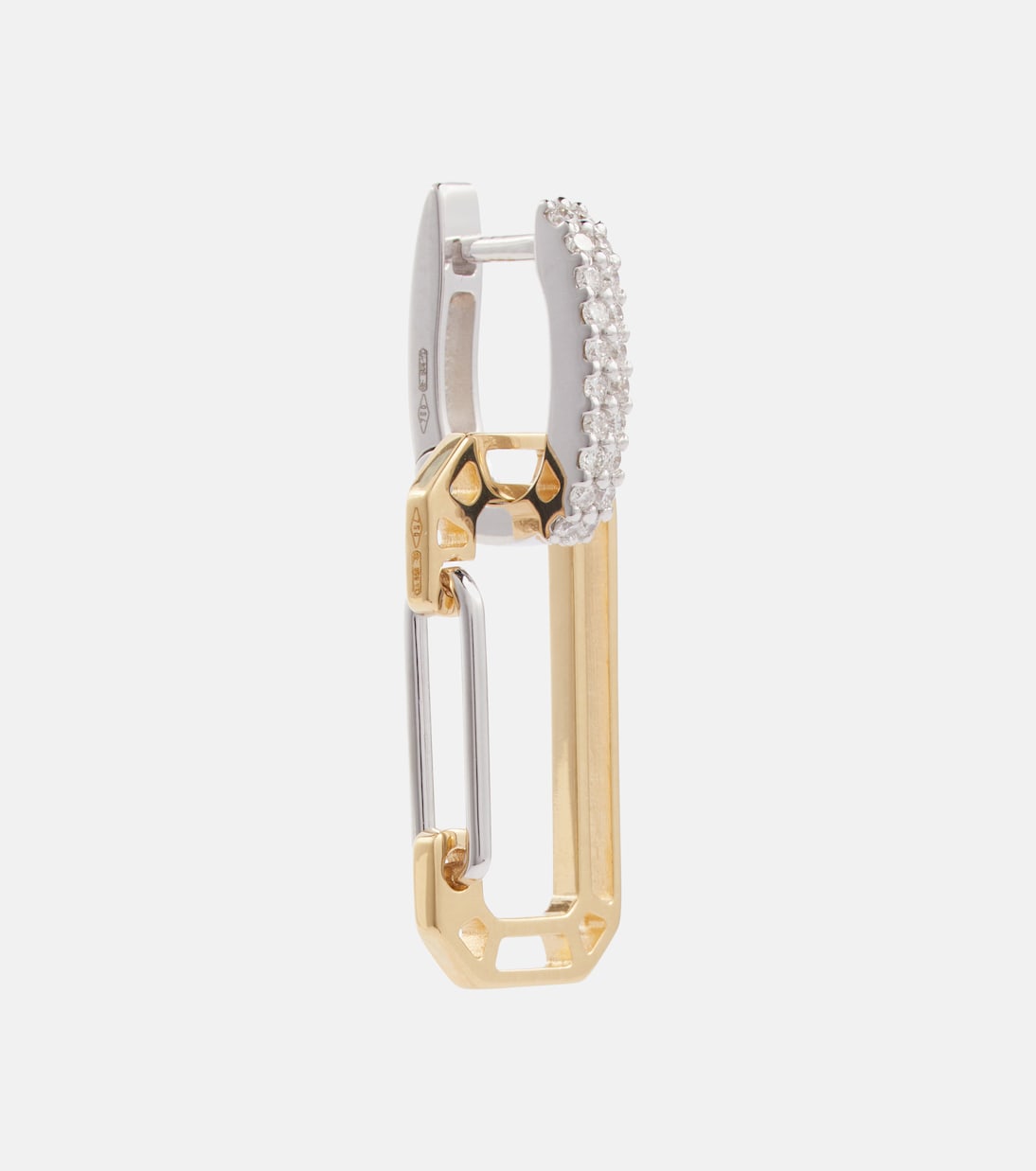 Boucle d'oreille unique Chiara Small en or 18 ct et diamants | Eéra