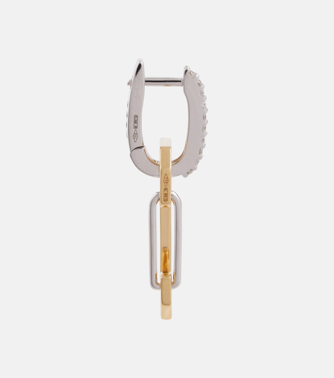 Boucle d'oreille unique Chiara Small en or 18 ct et diamants | Eéra